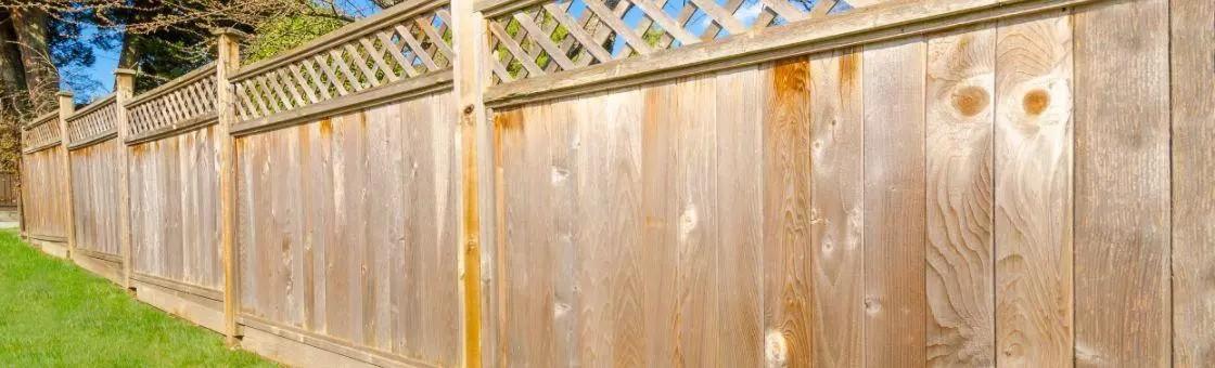an old wooden fence